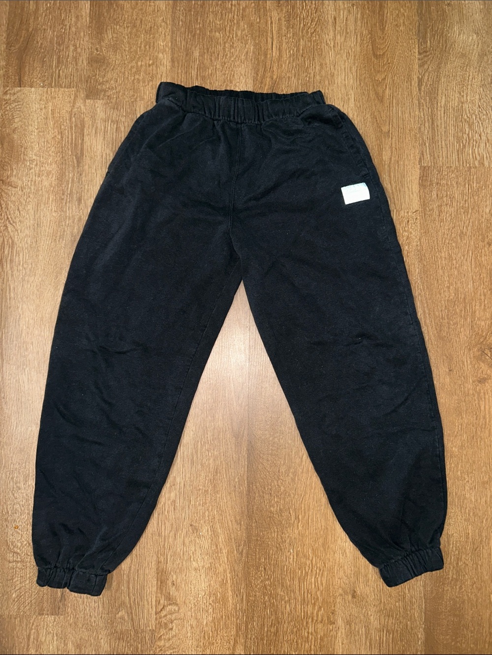 Hollister Black Elastic Cuff Track Pants